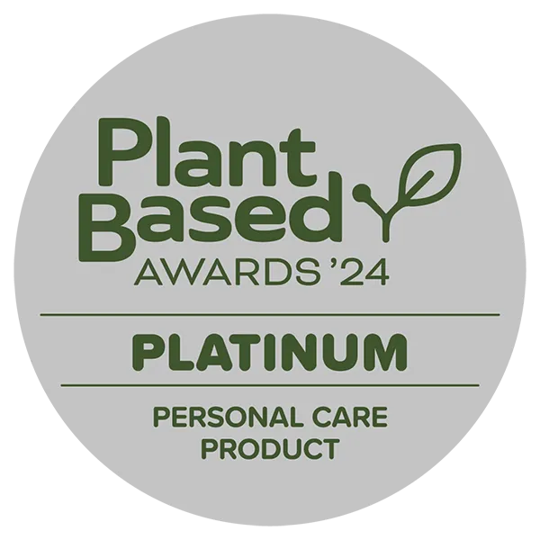 Flax Plant based awards 2024. Platinum personal care product.