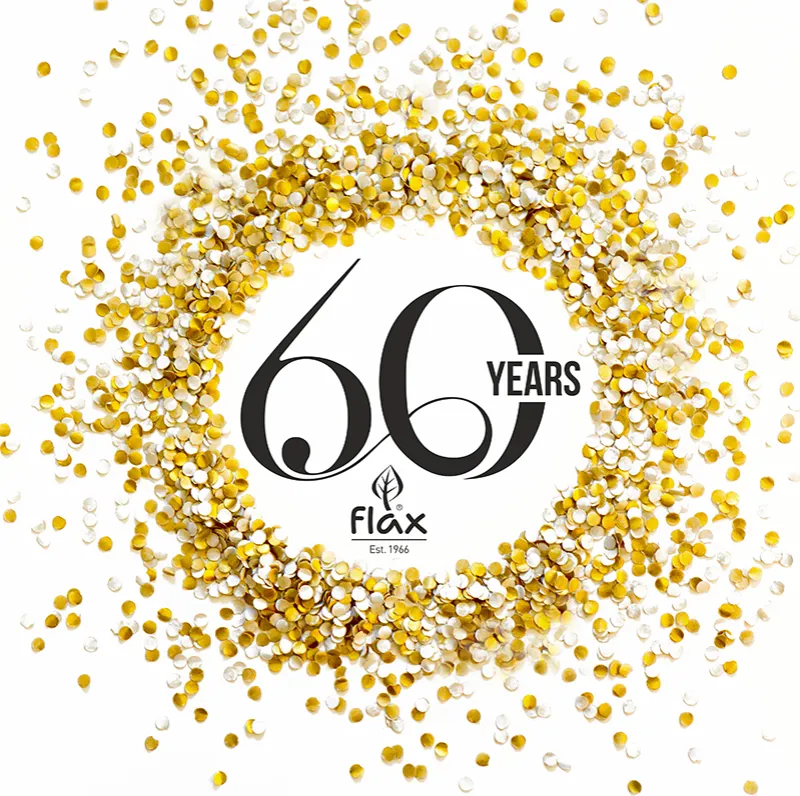 Flax 60 Years Logo
