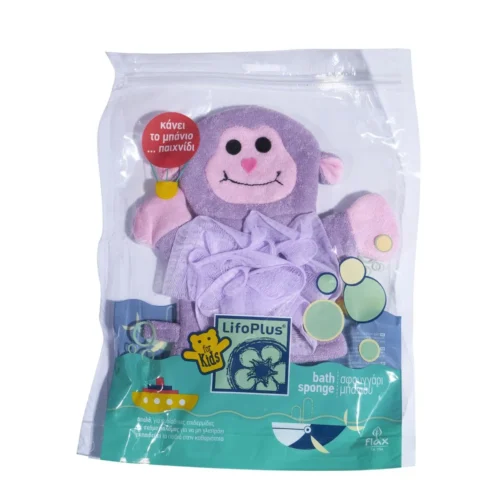 lifoplus baby sponge purple monkey