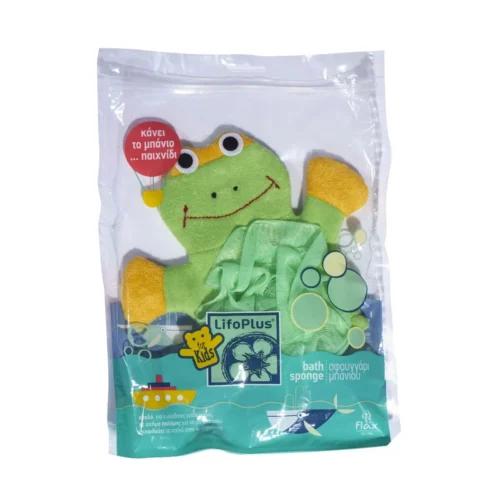 lifoplus baby sponge green frog