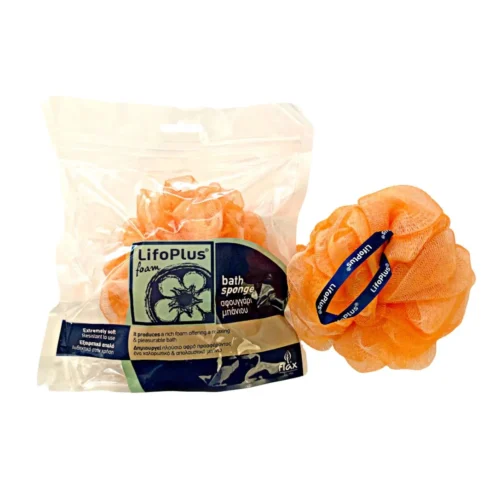 lifoplus mesh sponge two colored orange