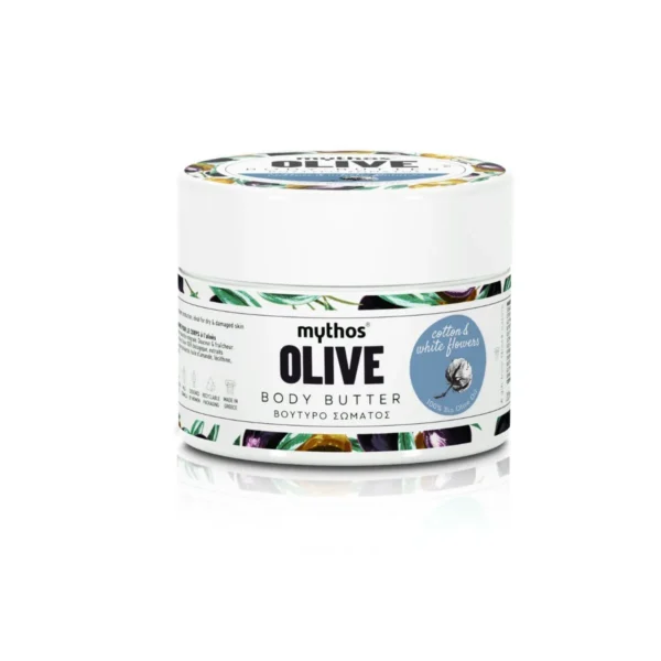 543092-mythos-olive-body-butter-cotton-and-white-flowers-200ml mythos olive body butter cotton and white flowers