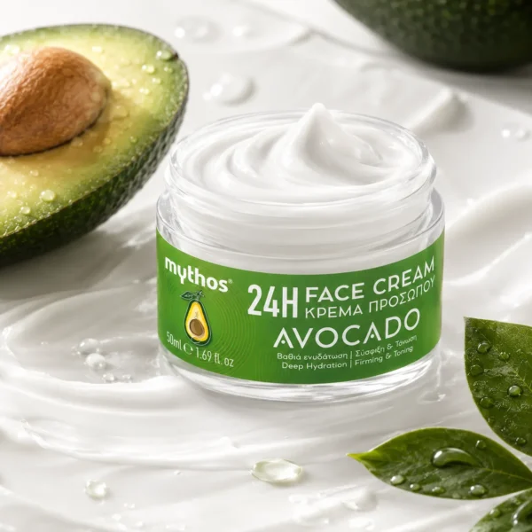 mythos avocado face cream